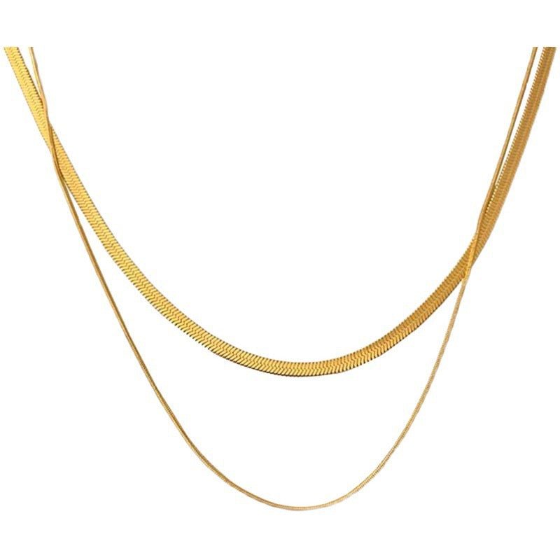 Double Layered Collarbone Necklace