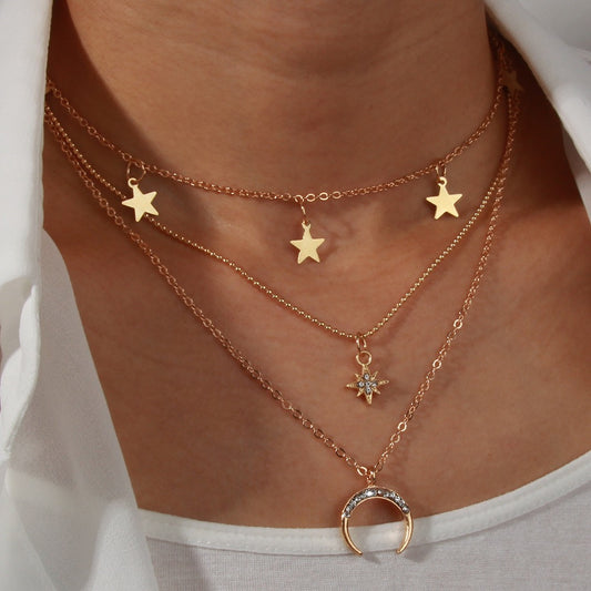 Moon Star Necklace