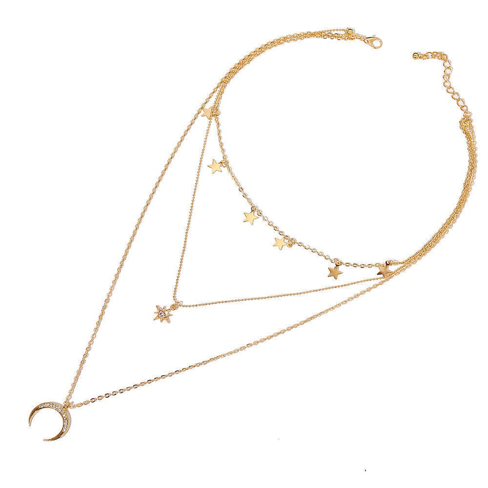 Moon Star Necklace