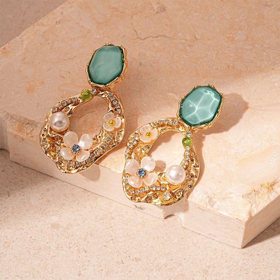 Vintage Glitter Earrings