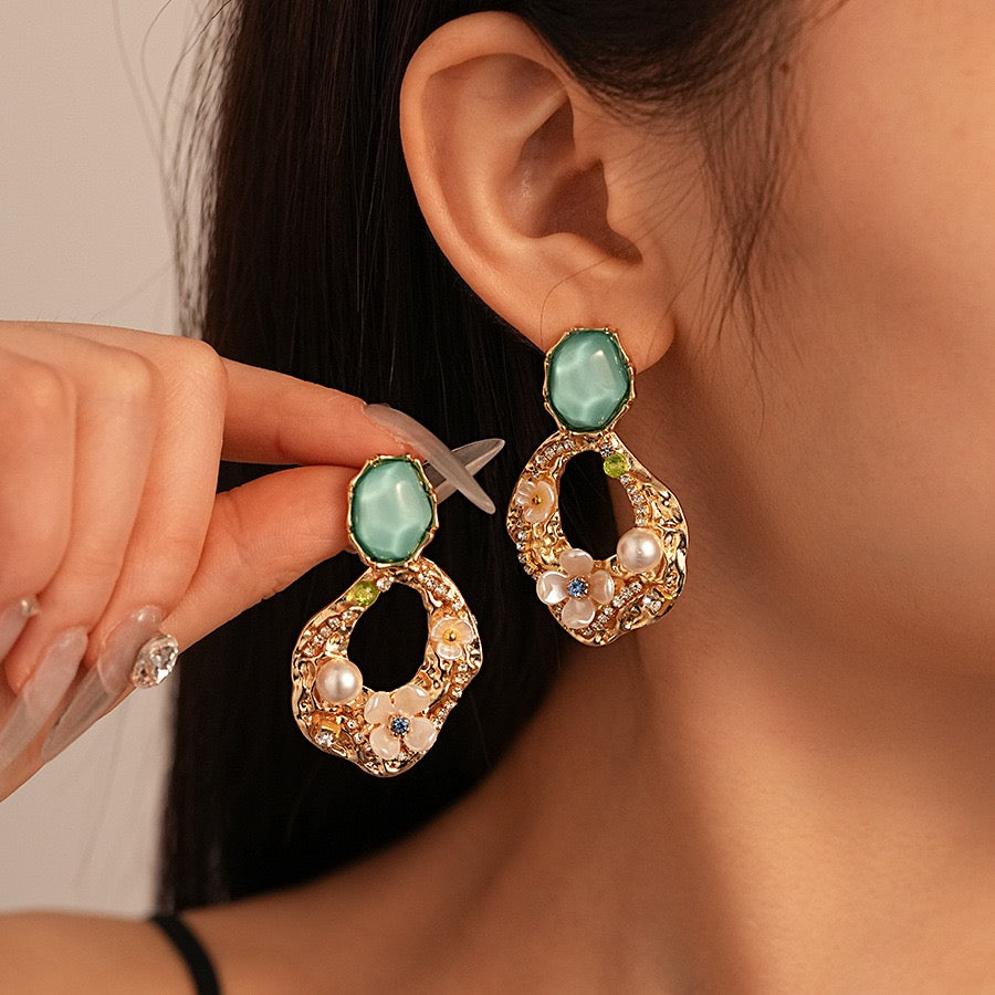 Vintage Glitter Earrings
