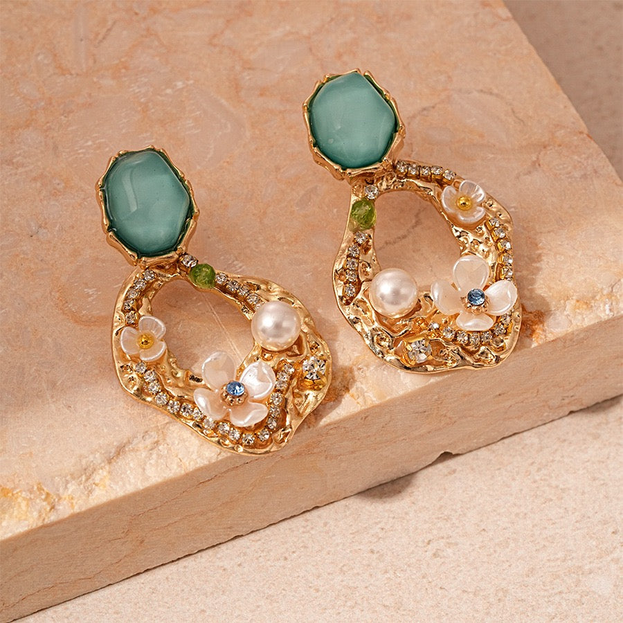 Vintage Glitter Earrings