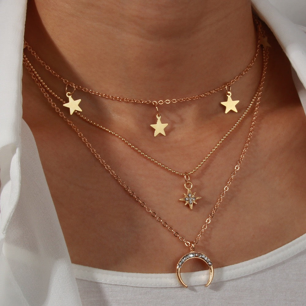 Moon Star Necklace