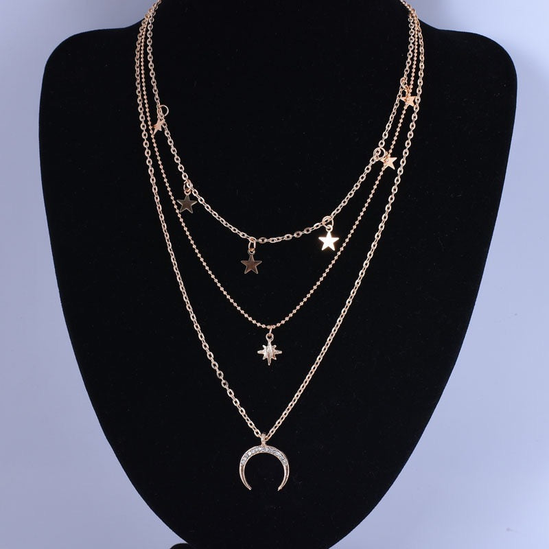 Moon Star Necklace