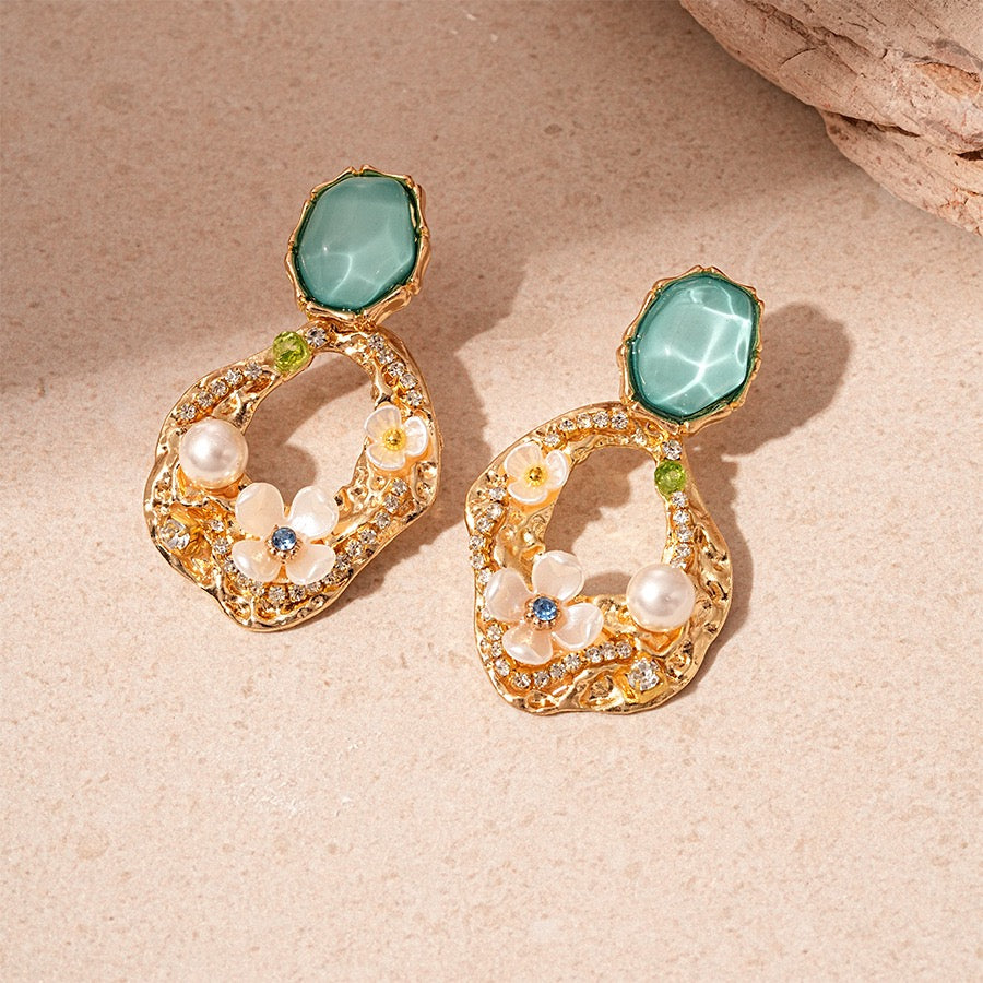 Vintage Glitter Earrings
