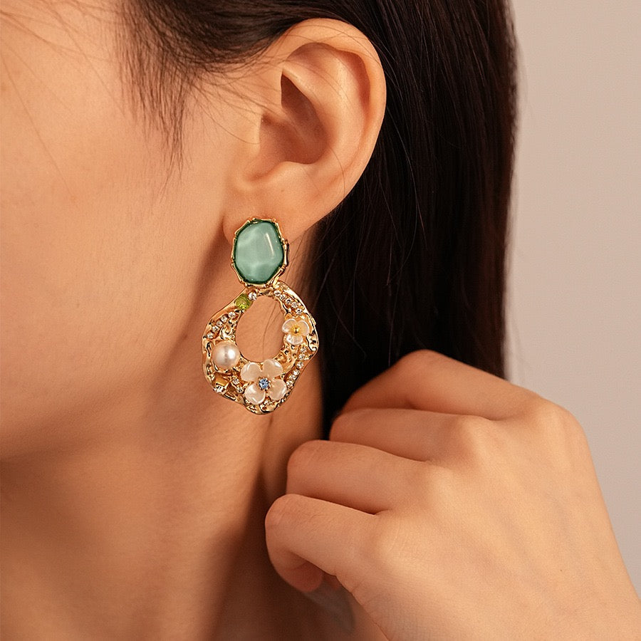 Vintage Glitter Earrings